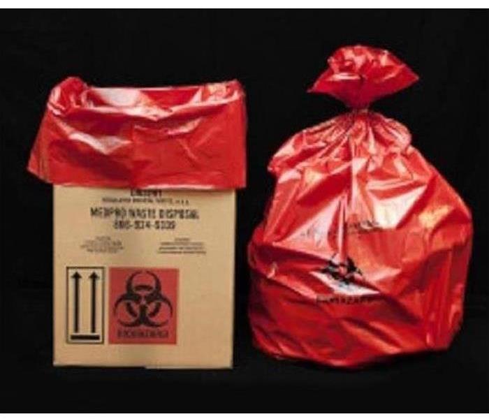 biohazard bags and box